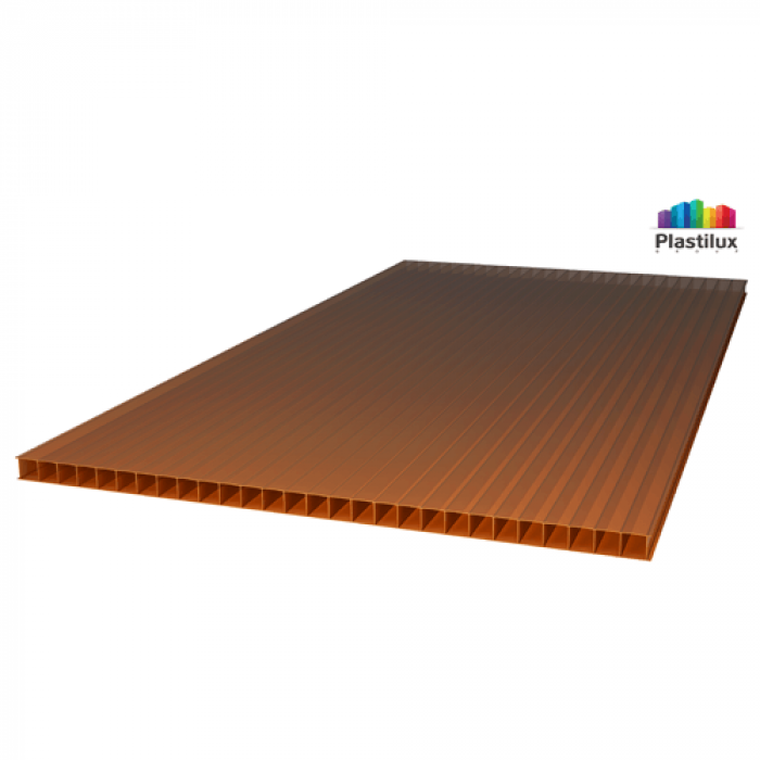 Сотовый поликарбонат SUNNEX 8 мм, бронза