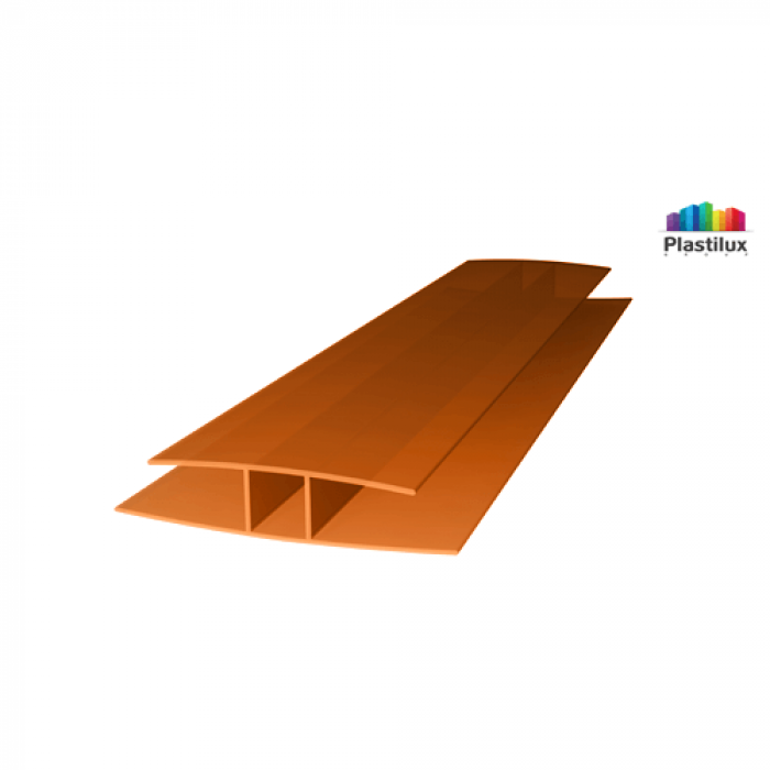 Соединительный профиль ROYALPLAST HP 10 мм, янтарь