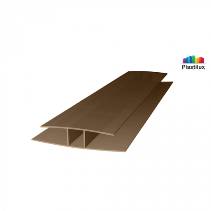 Соединительный профиль ROYALPLAST HP 10 мм, бронза-серый
