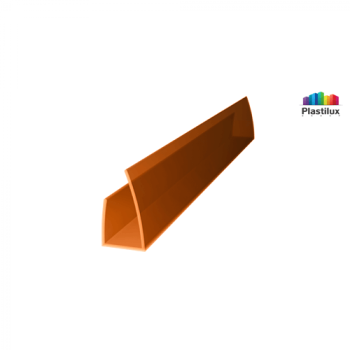Торцовый профиль ROYALPLAST UP 10 мм, янтарь